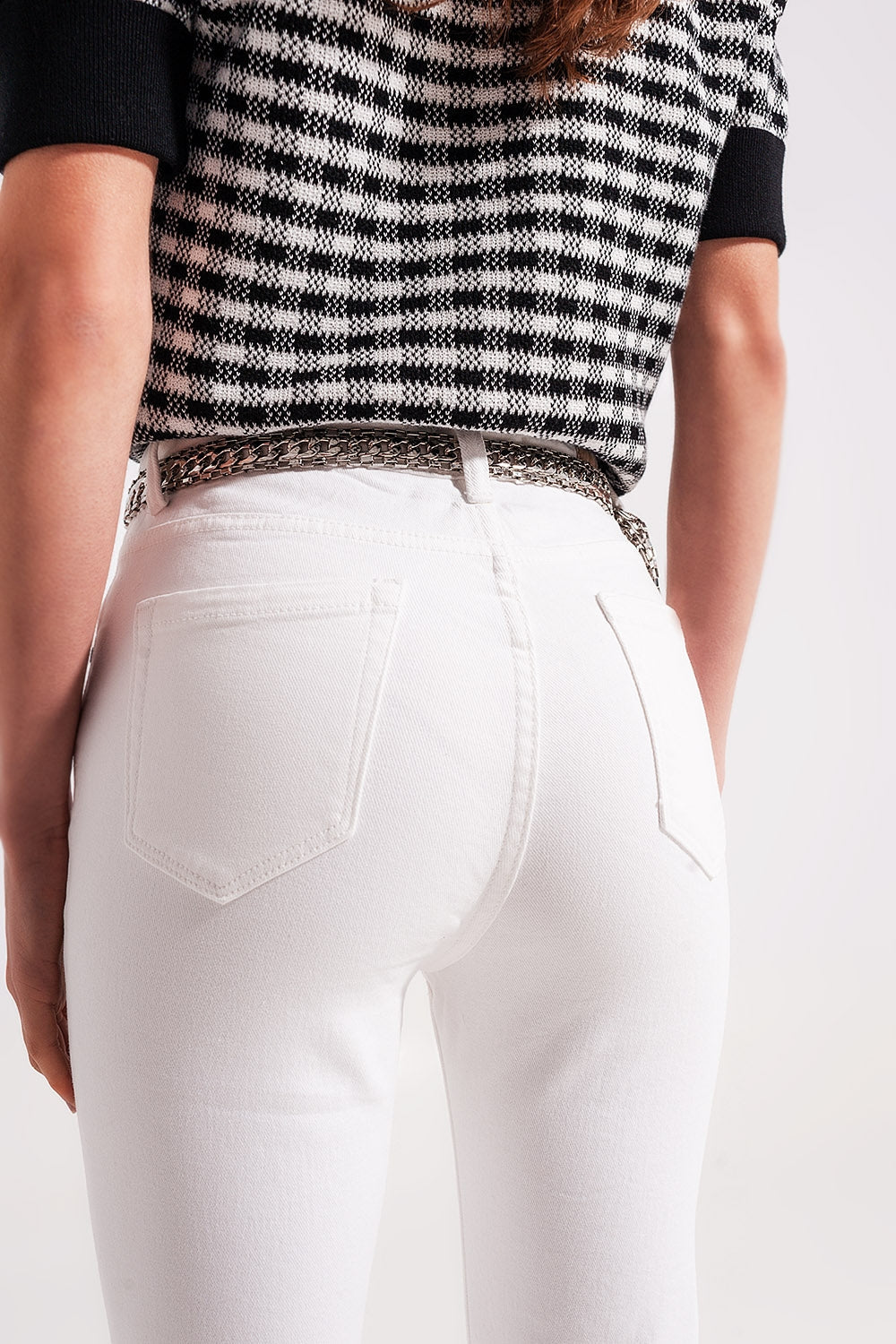 Flared Jeans in White