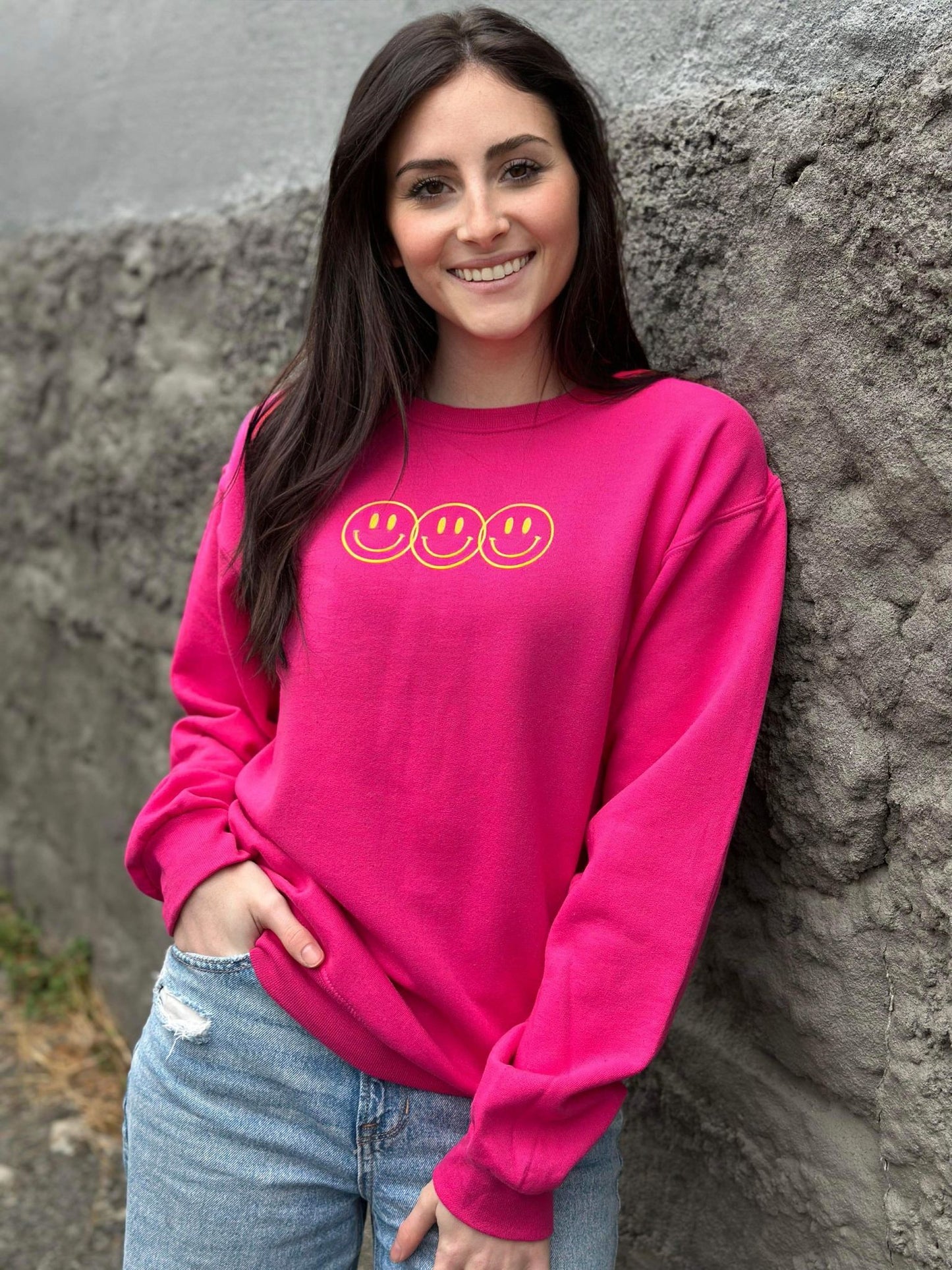 Look for Something Positive Pink Sweatshirt