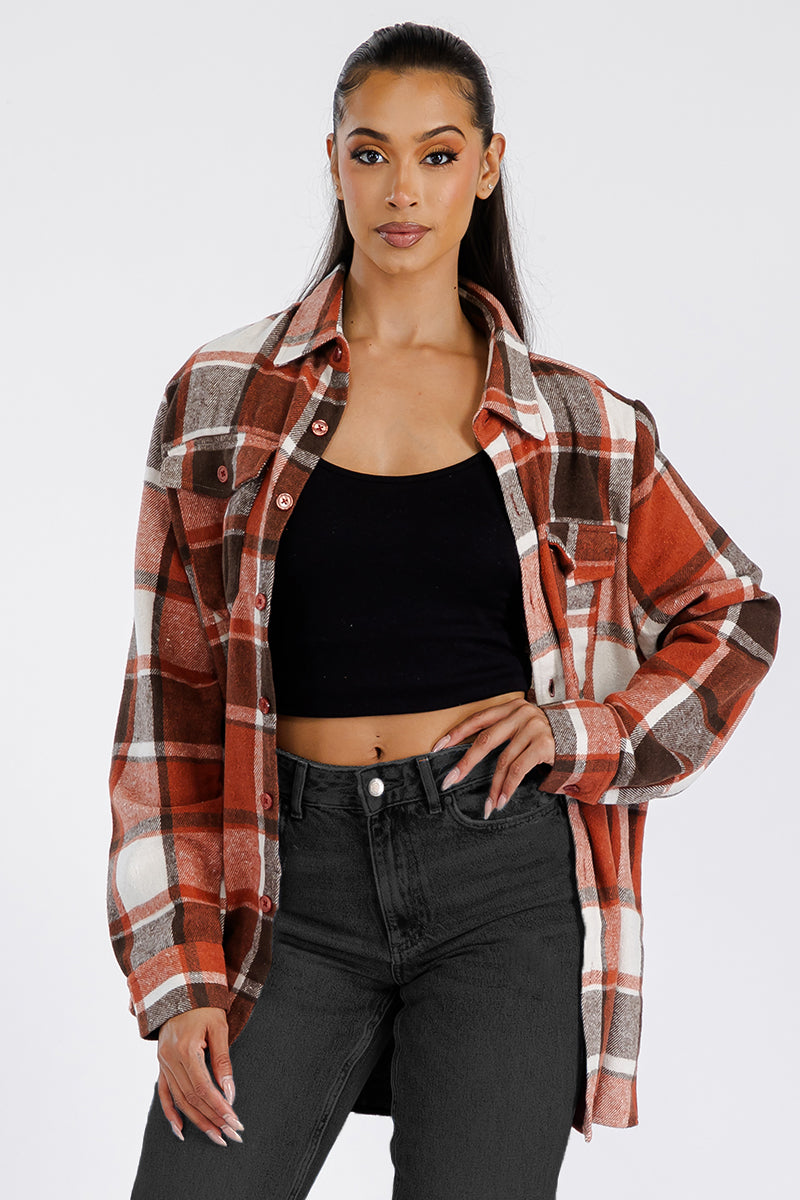 Boyfriend Brushed Flannel Shacket